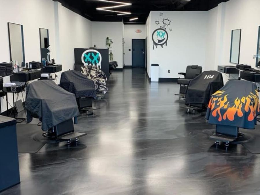 Commercial epoxy floor coating for barbershop Mountain Home AR