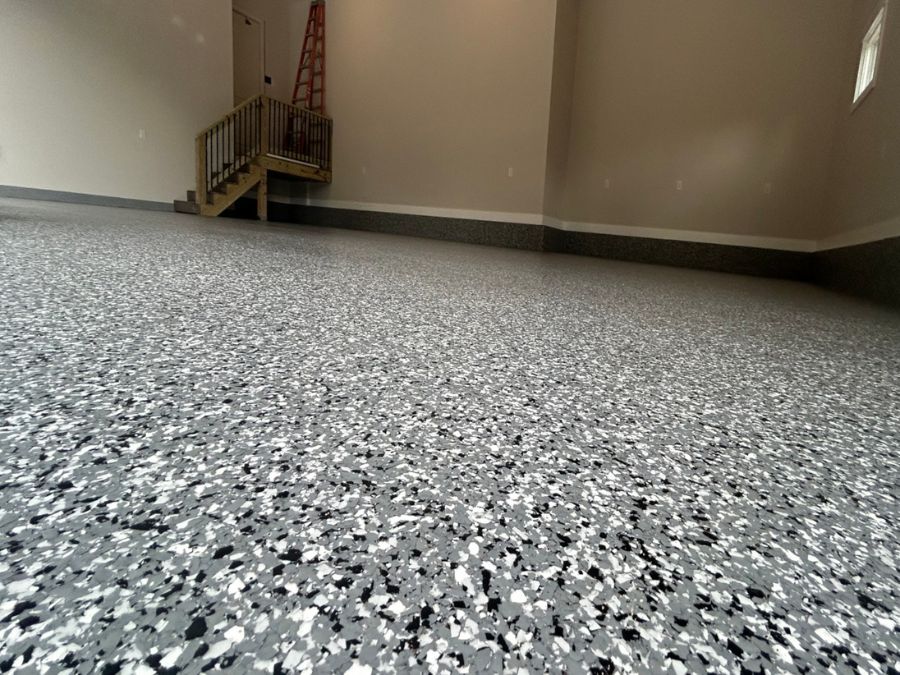 Full flake garage floor Gassville Arkansas