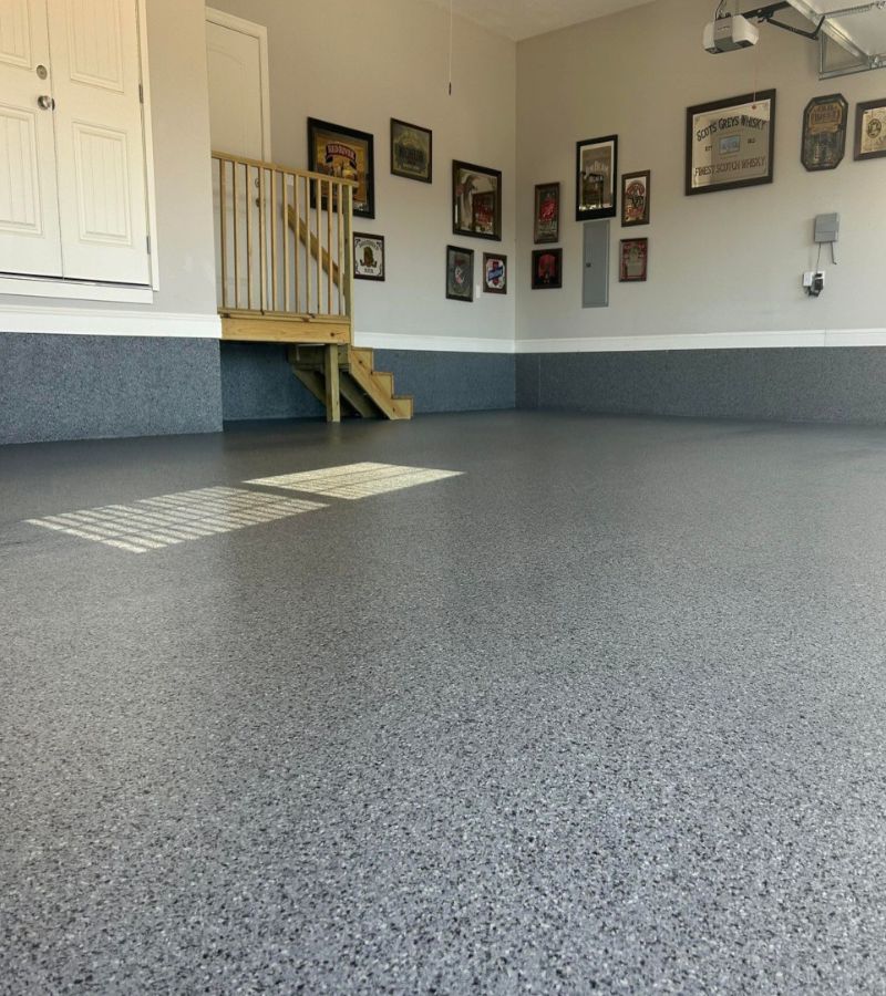 Clean finished epoxy garage floor Mountain Home AR β Twin Lakes Epoxy